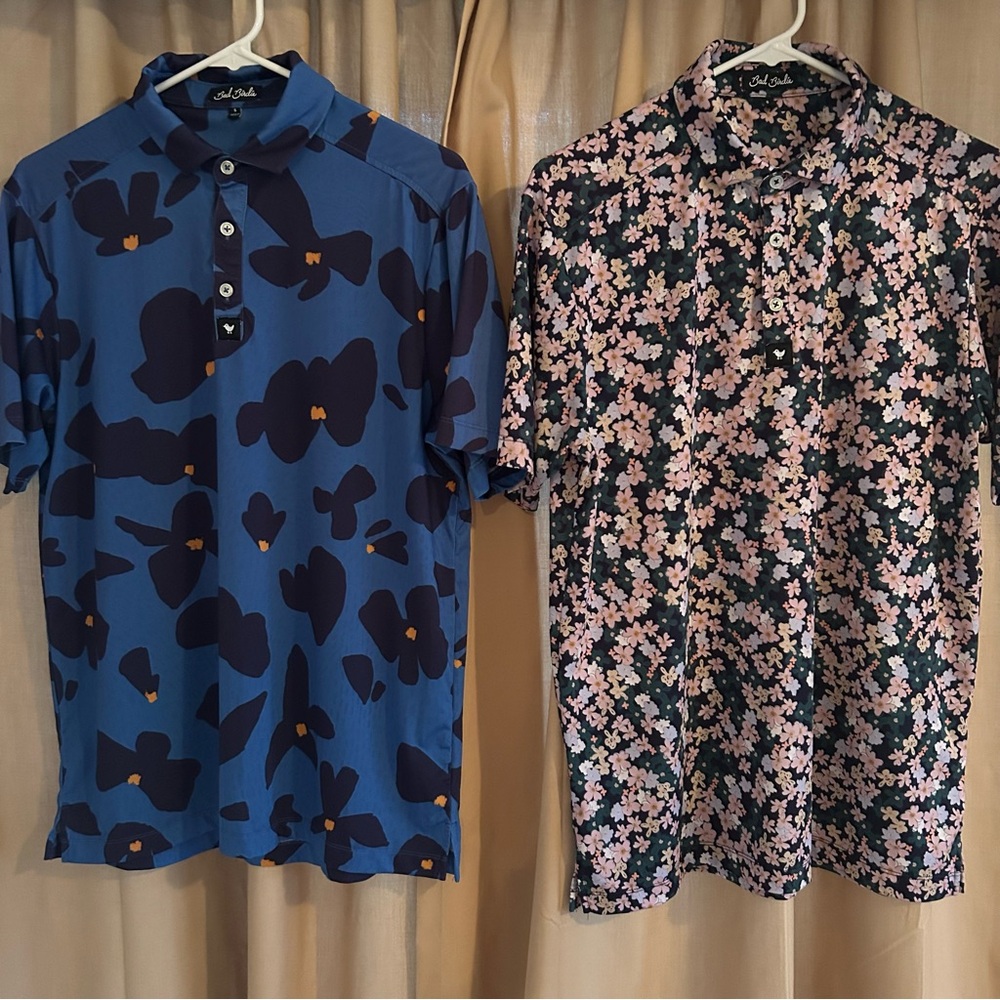 Bundle of 2 Men’s Bad Birdie Golf Polos Size Small